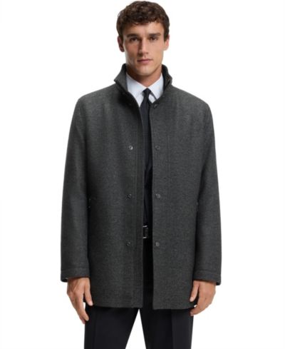 BOSS by Hugo Boss мужское пальто из смесовой шерсти свободного кроя