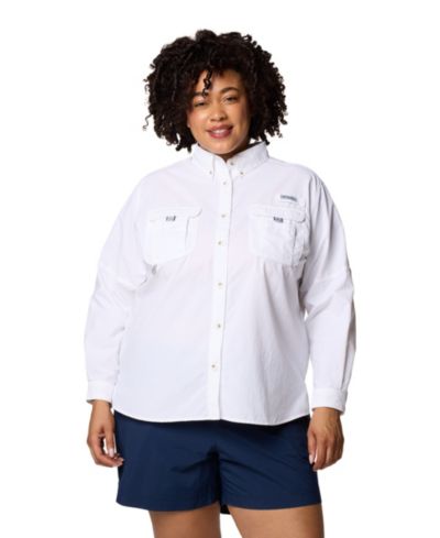 Columbia PFG Plus Size мужская рубашка для активного отдыха с длинным рукавом