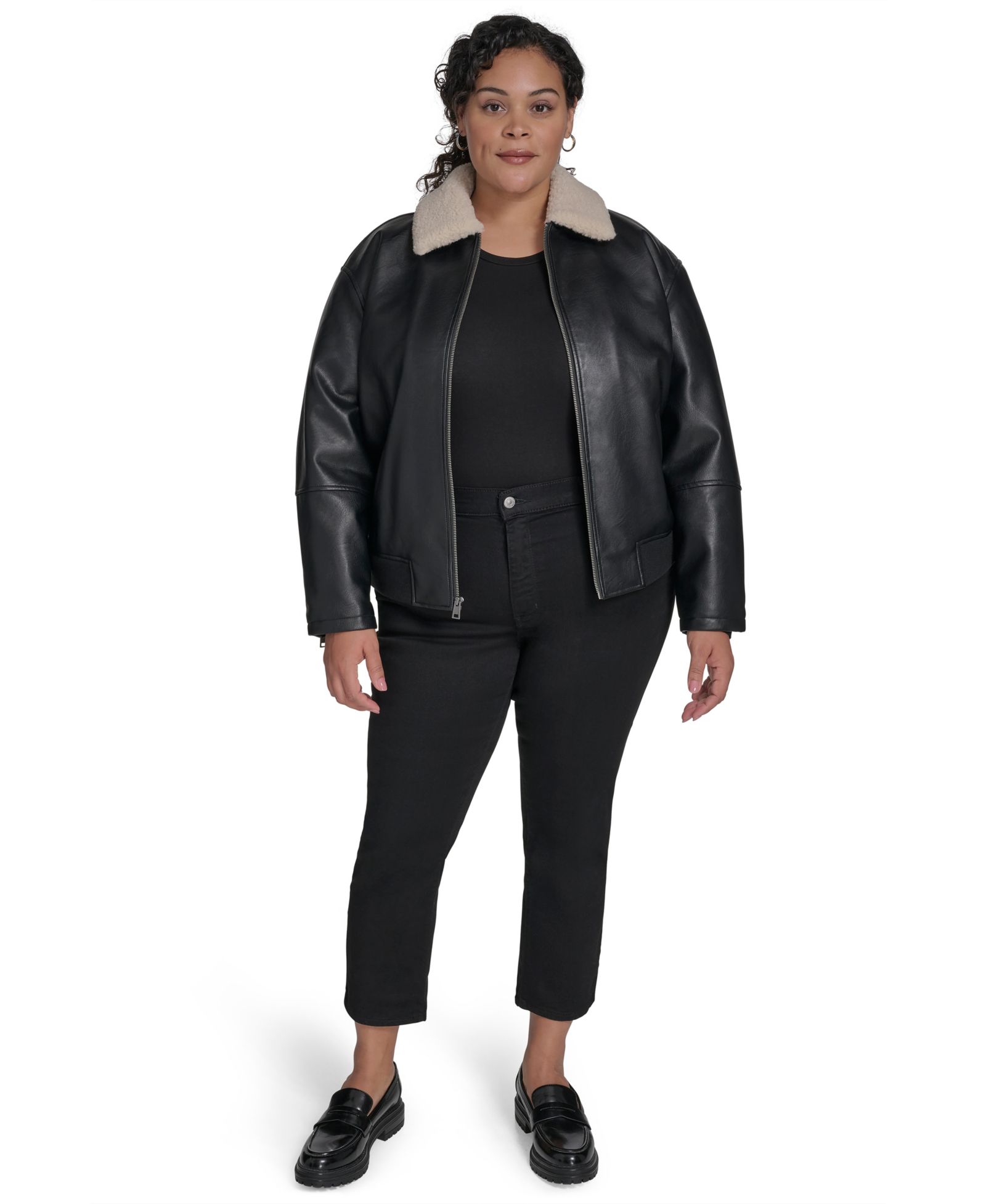 Levi's Plus Size Sherpa Collar Bomber Jacket
