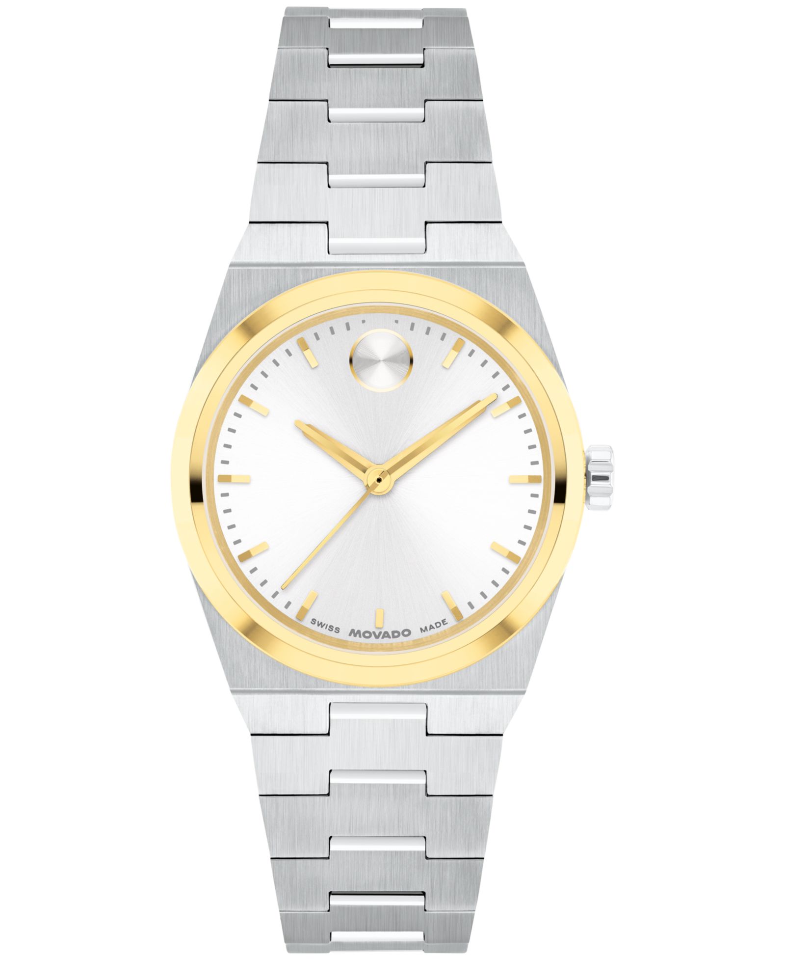 Женские часы Movado Bold Quest Mini Swiss Quartz Two Tone Stainless Steel, 28mm