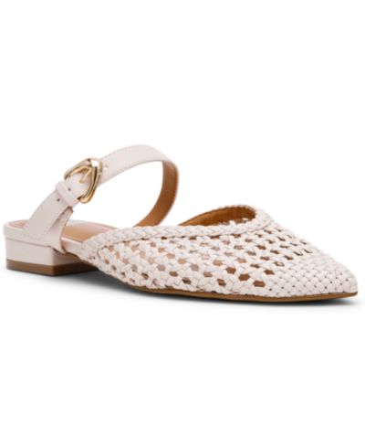DV Dolce Vita Women's Domainica Woven Buckle Flat Mules