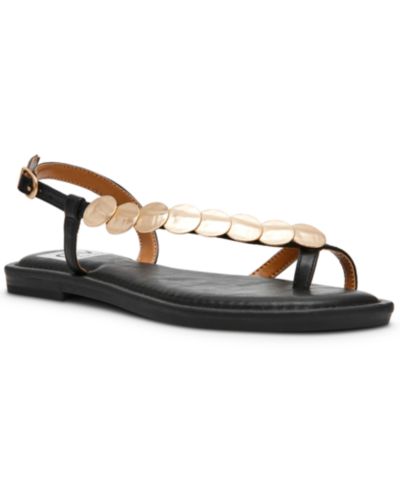 Женские сандалии DV Dolce Vita Jetsy Embellished Jewelry Thong Asymmetrical Flat