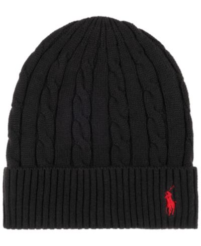 Мужская вязаная шапка Polo Ralph Lauren Cashmere Cable