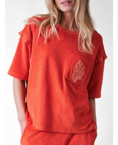 Cape Cove Women's Sea Terry Frill Top