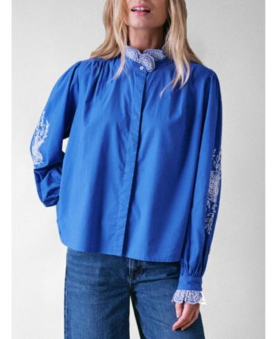 Женская блузка Cape Cove Carla Cotton Jewel Trim