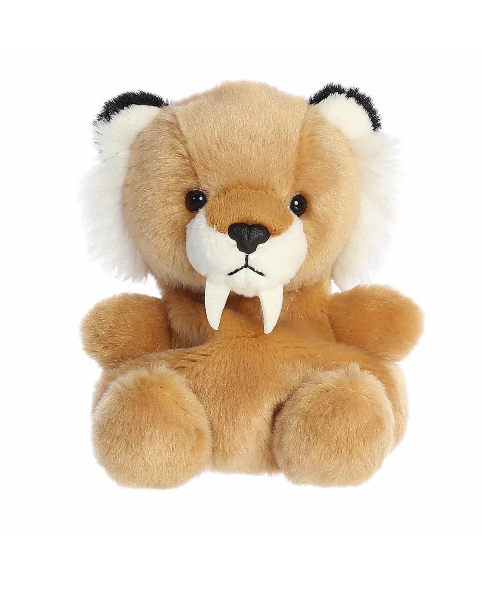 Плюшевая игрушка Aurora Mini Ash Saber Tooth Tiger Palm Pals Brown 5"