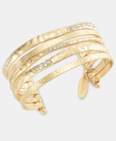 Style & Co Pavé Multirow Cuff Bracelet, Macy's Exclusive