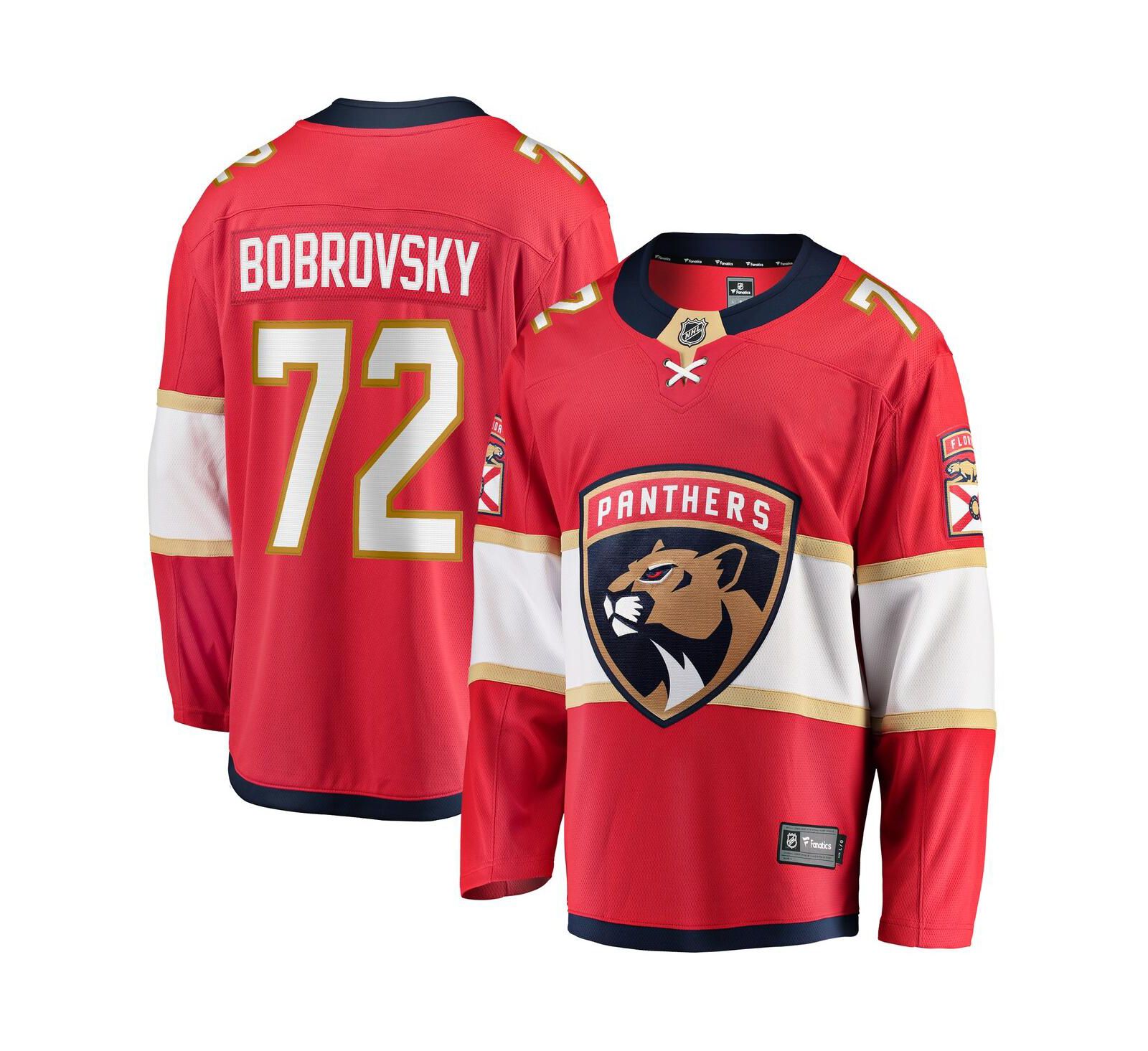 Fanatics Men's Sergei Bobrovsky Red Florida Panthers Breakaway Player Jersey