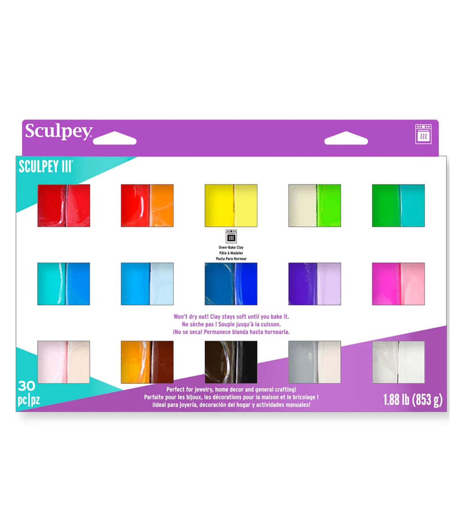 Sculpey III: Sampler Pack - (30) 1-oz. упаковок