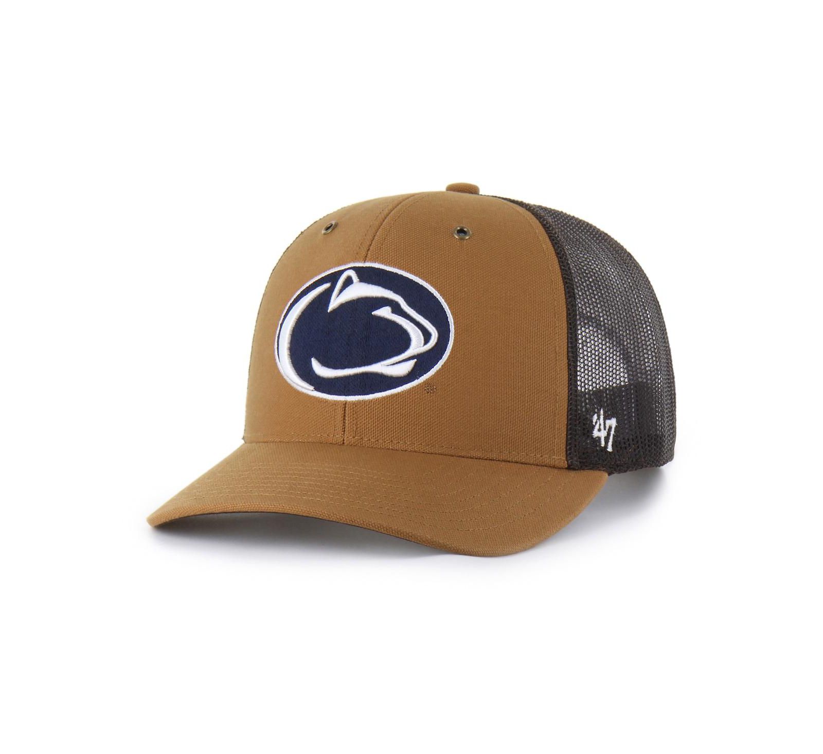 '47 Brand Кепка Trucker регулируемая Penn State Nittany Lions, коричневая, для мужчин и женщин