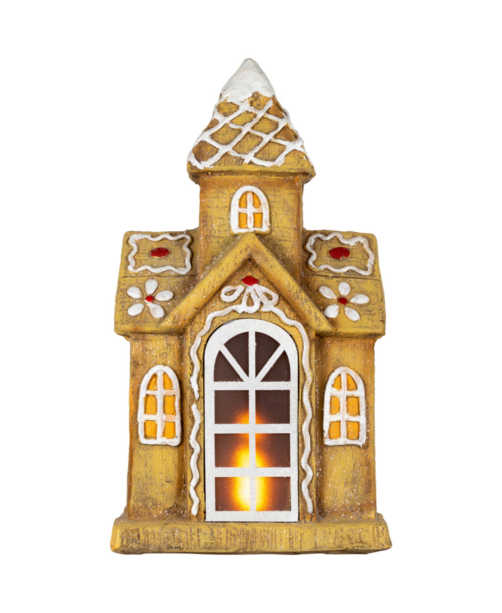 Northlight 16" LED Gingerbread House with Icing Accents Christmas Decoration