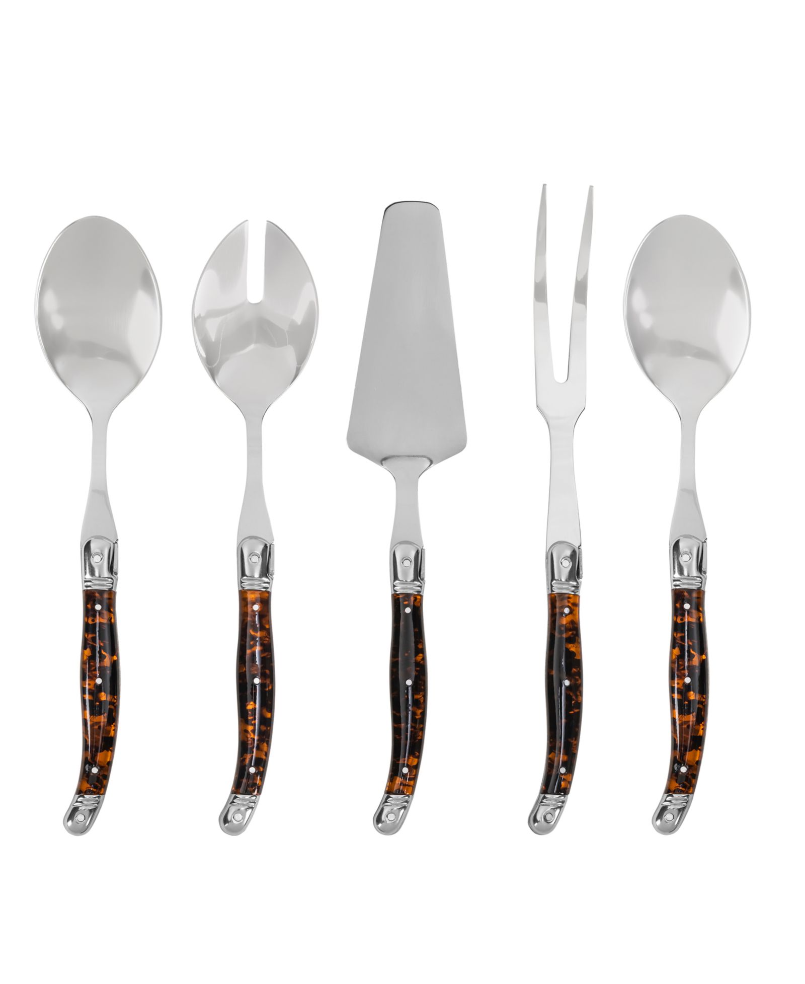 French Home Набор столовых приборов Laguiole Tortoise Shell 5-Pc.