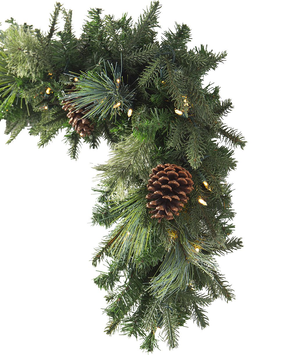 Balsam Hill Mixed Evergreen Garland|6'|LEDC|BO