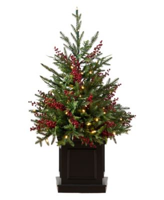 Balsam Hill Декоративное уличное дерево Berry с подсветкой, 3 ft
