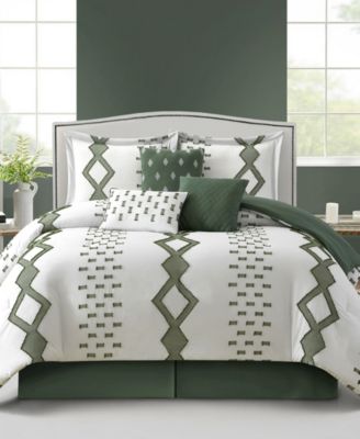 Stratford Park Sanissa Geometric 7-Pc. Comforter Set, King