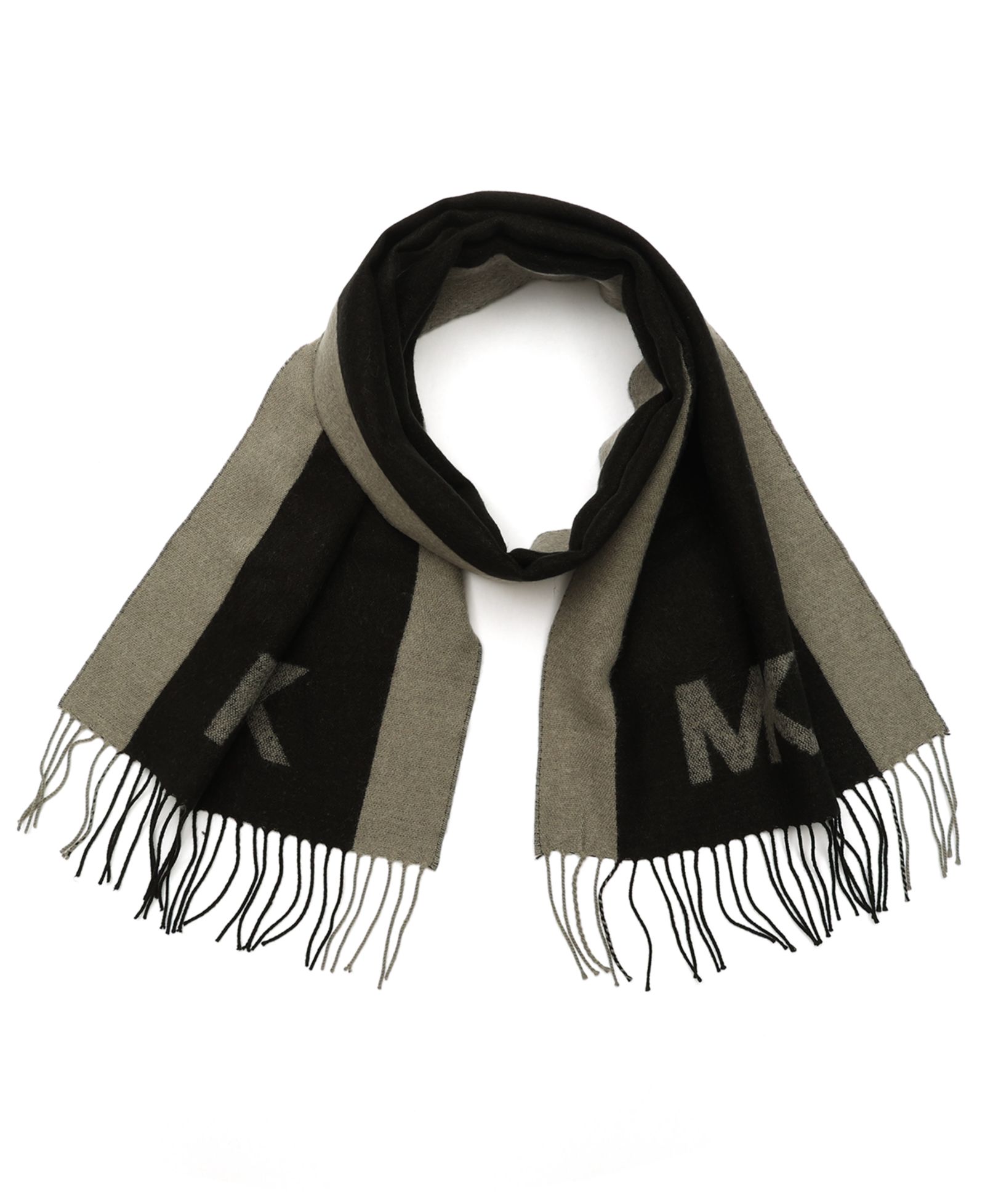 Шарф Michael Kors Men's Side Stripe Yarn Dye