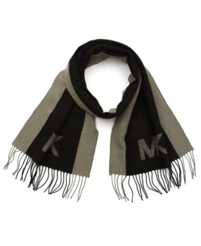 Шарф Michael Kors Men's Side Stripe Yarn Dye