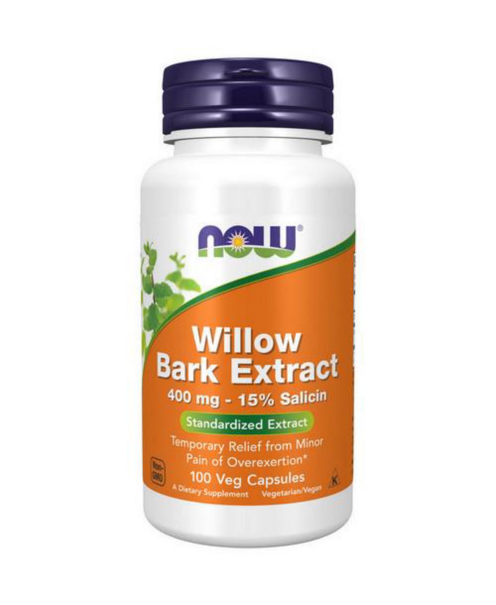 NOW Foods экстракт коры белой, 400 mg, 100 капсул