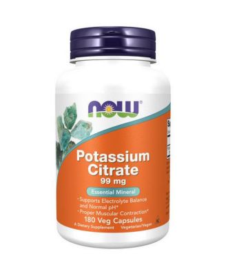 NOW Foods Potassium Citrate ,99 mg ,180 Caps