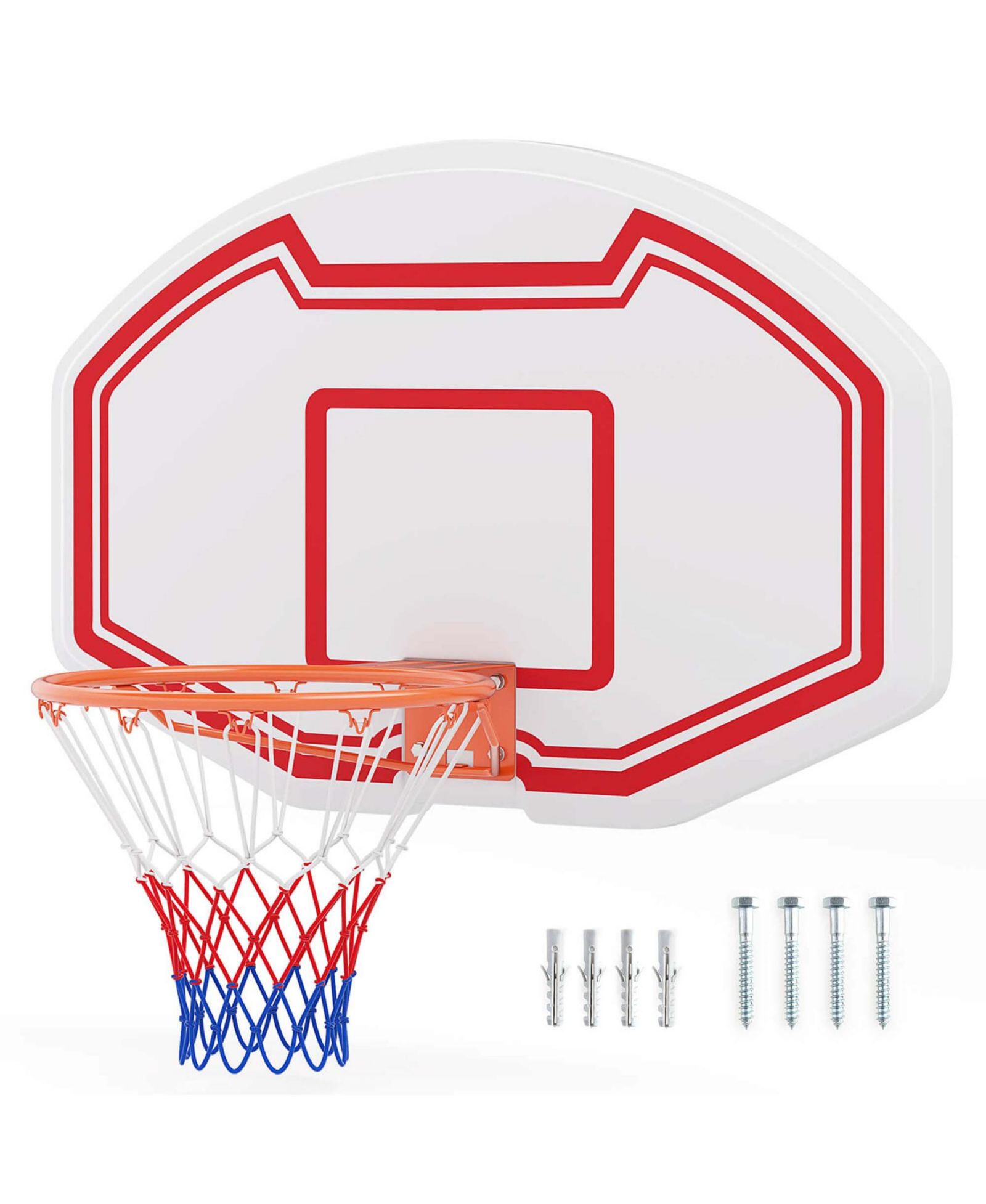 Баскетбольное кольцо для стены Costway Large Shatter-proof 36" x 24"