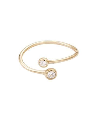 Кольцо Adornia Fine Vermeil.925 Sterling Crystal Overlapping