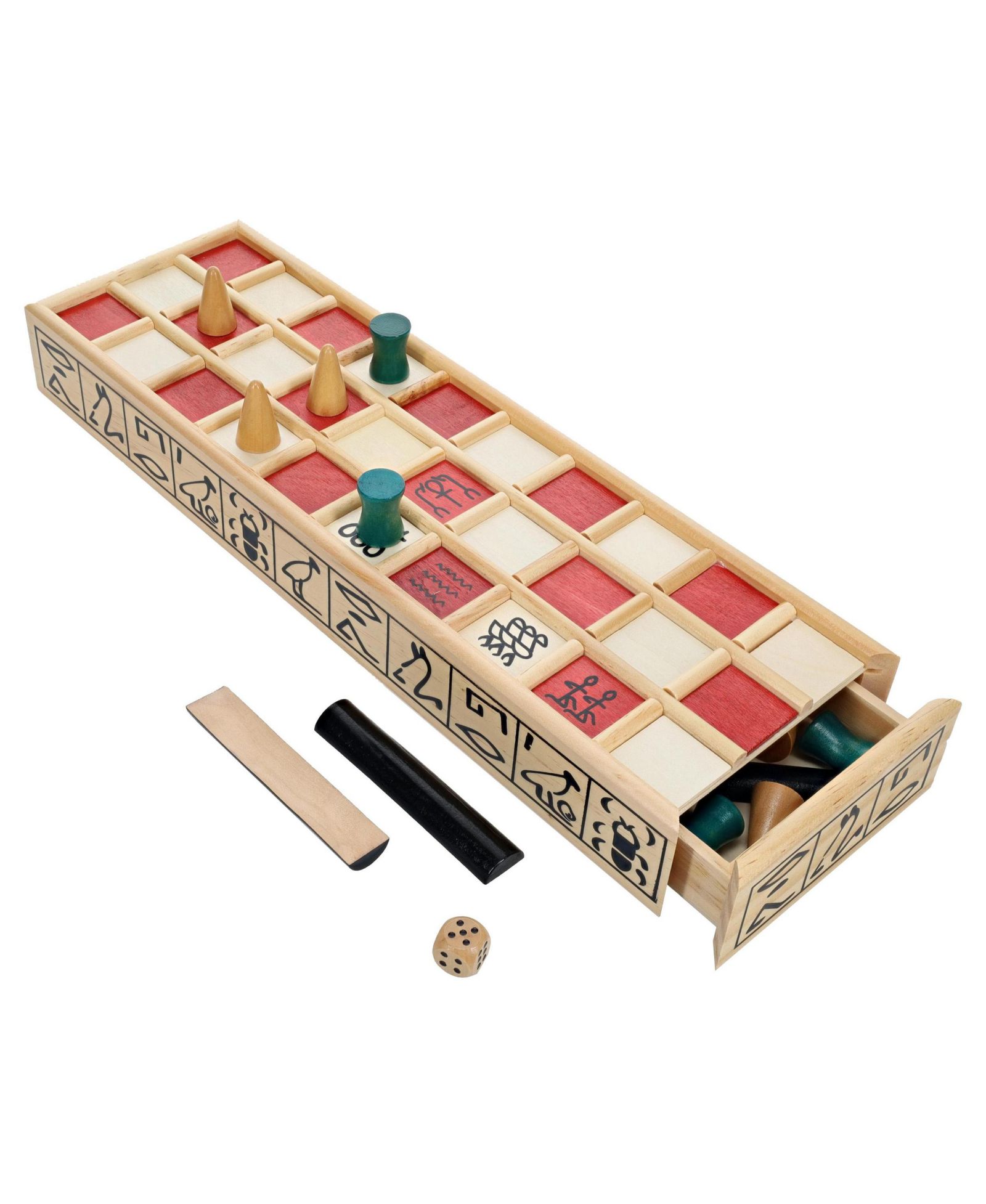Деревянная настольная игра WE Games Senet — древнеегипетская игра