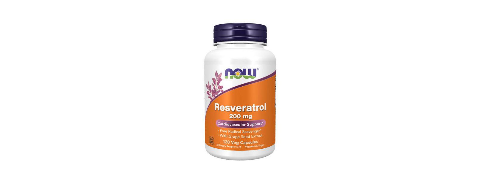 Натуральный ресвератрол Now Foods, 200 mg, 120 Vcaps