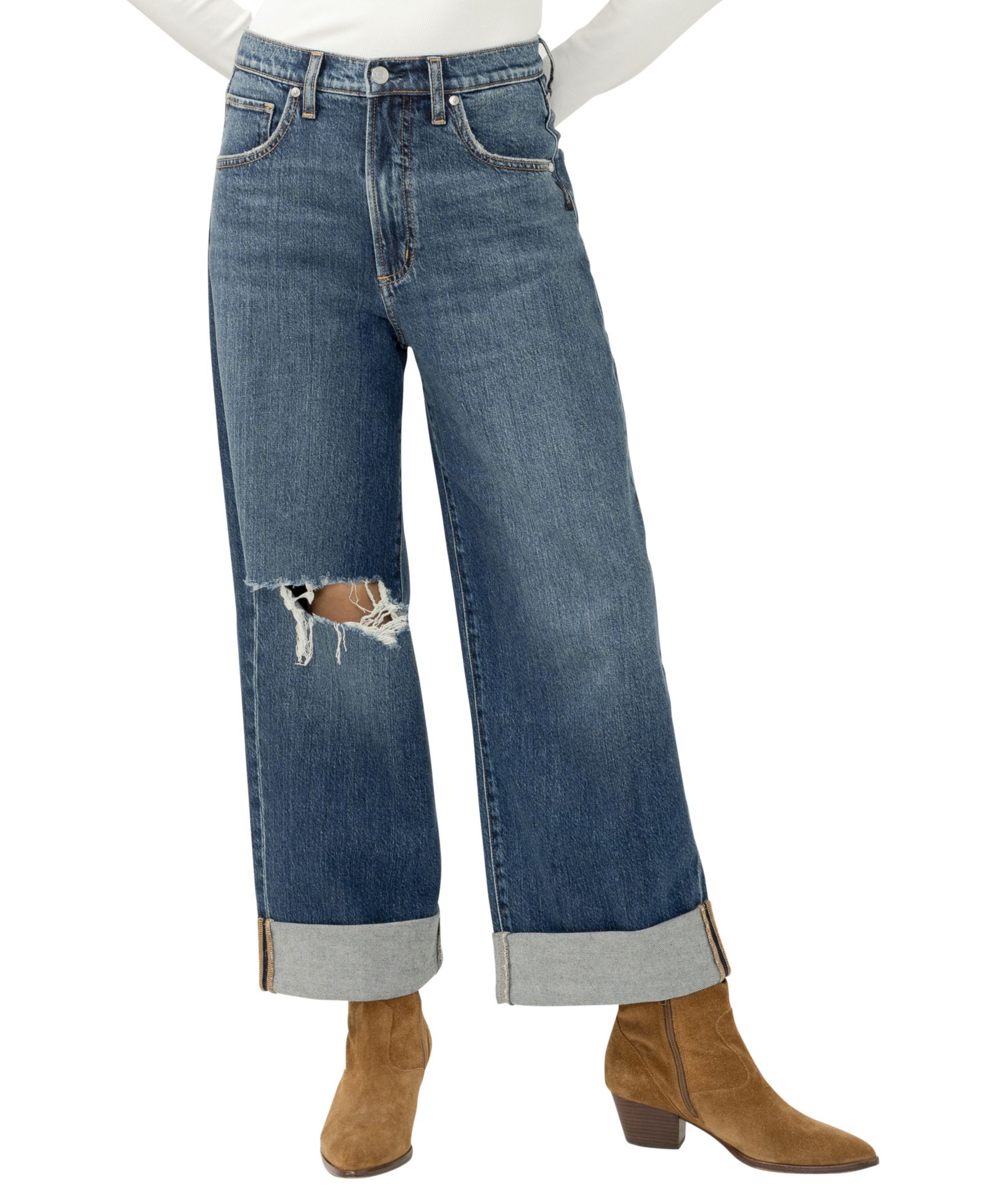Женские джинсы Silver Jeans Co. Be Easy с высокой посадкой и широкими штанинами