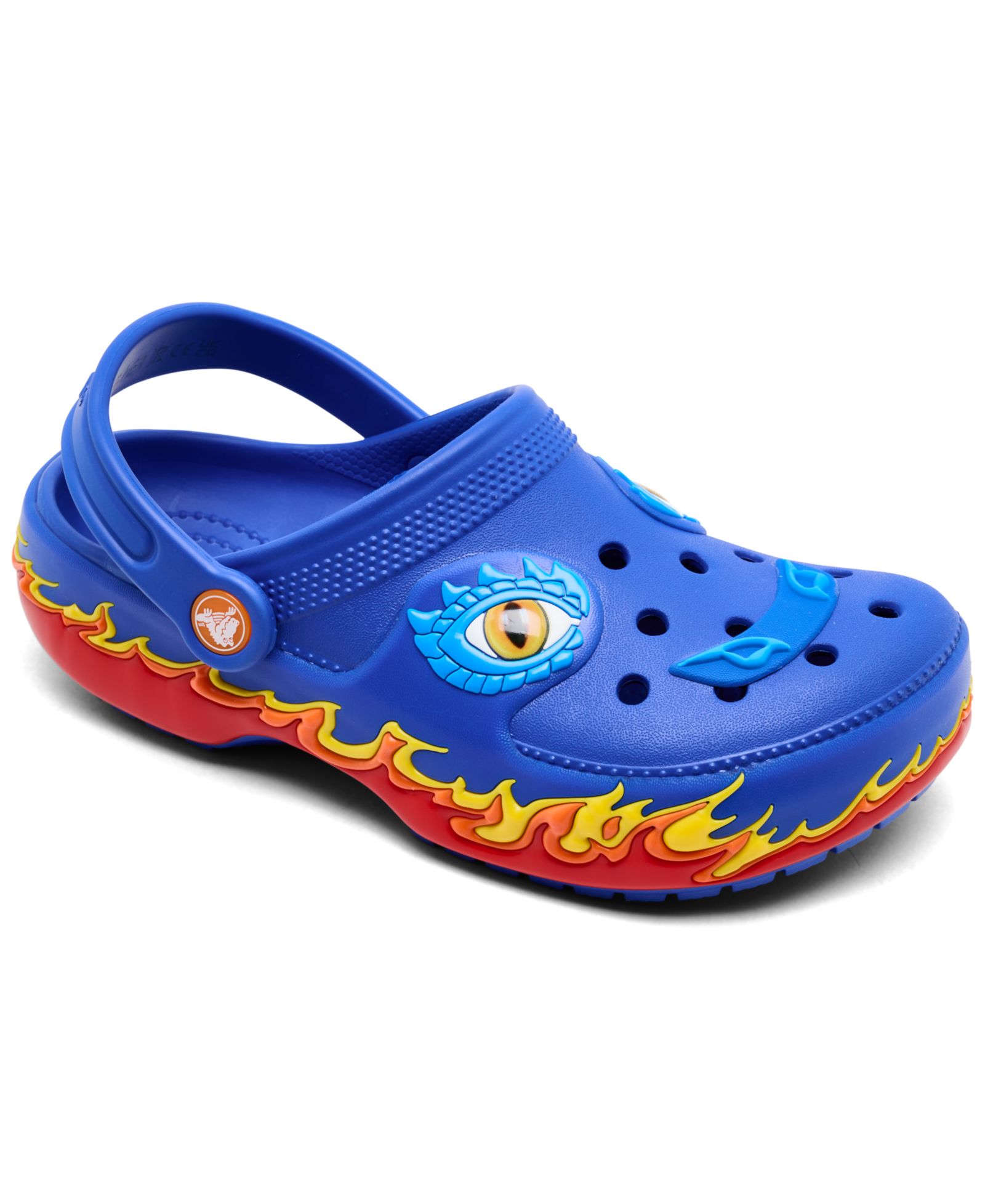 Crocs Детские сандалии Classic Clogs с подсветкой в виде дракона