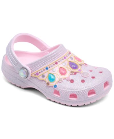 Crocs I Am Princess с блестками для малышей-девочек из Finish Line
