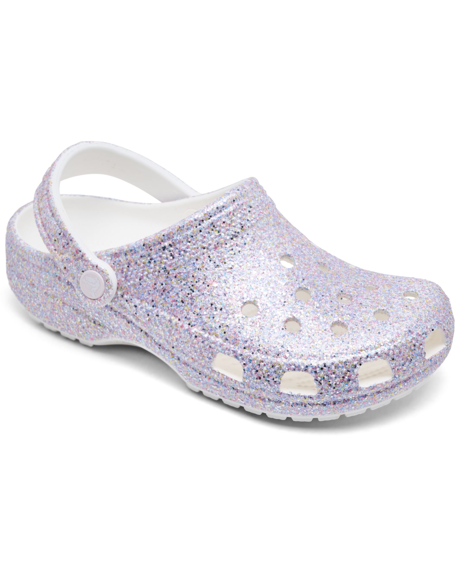 Crocs Big Girls Glitter Classic Clogs from Finish Line