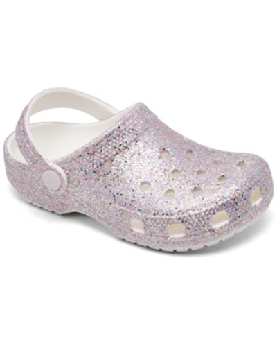 Детские сандалии Crocs Little Girls Glitter Classic Clogs