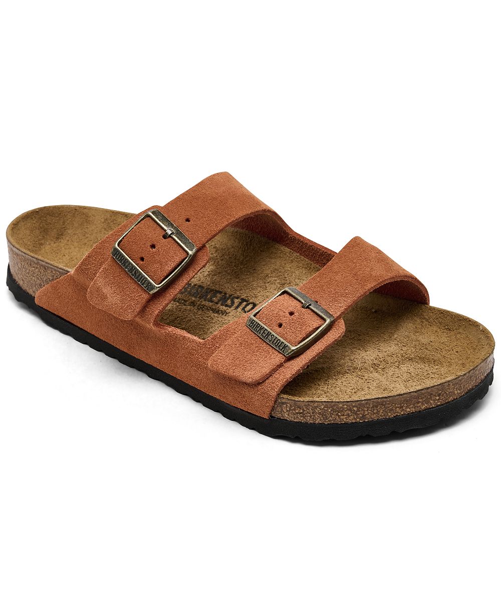 Birkenstock Men's Arizona Suede Leather Sandals from Finish Line