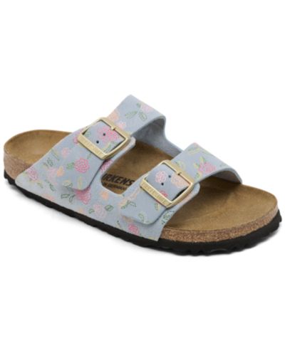Birkenstock женские замшевые кожаные сандалии Arizona с цветочным принтом от Finish Line