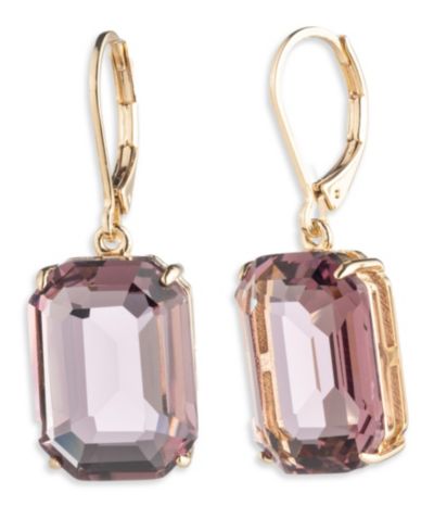 Серьги-подвески Lauren Ralph Lauren Glass Stone Gold-Tone Drop