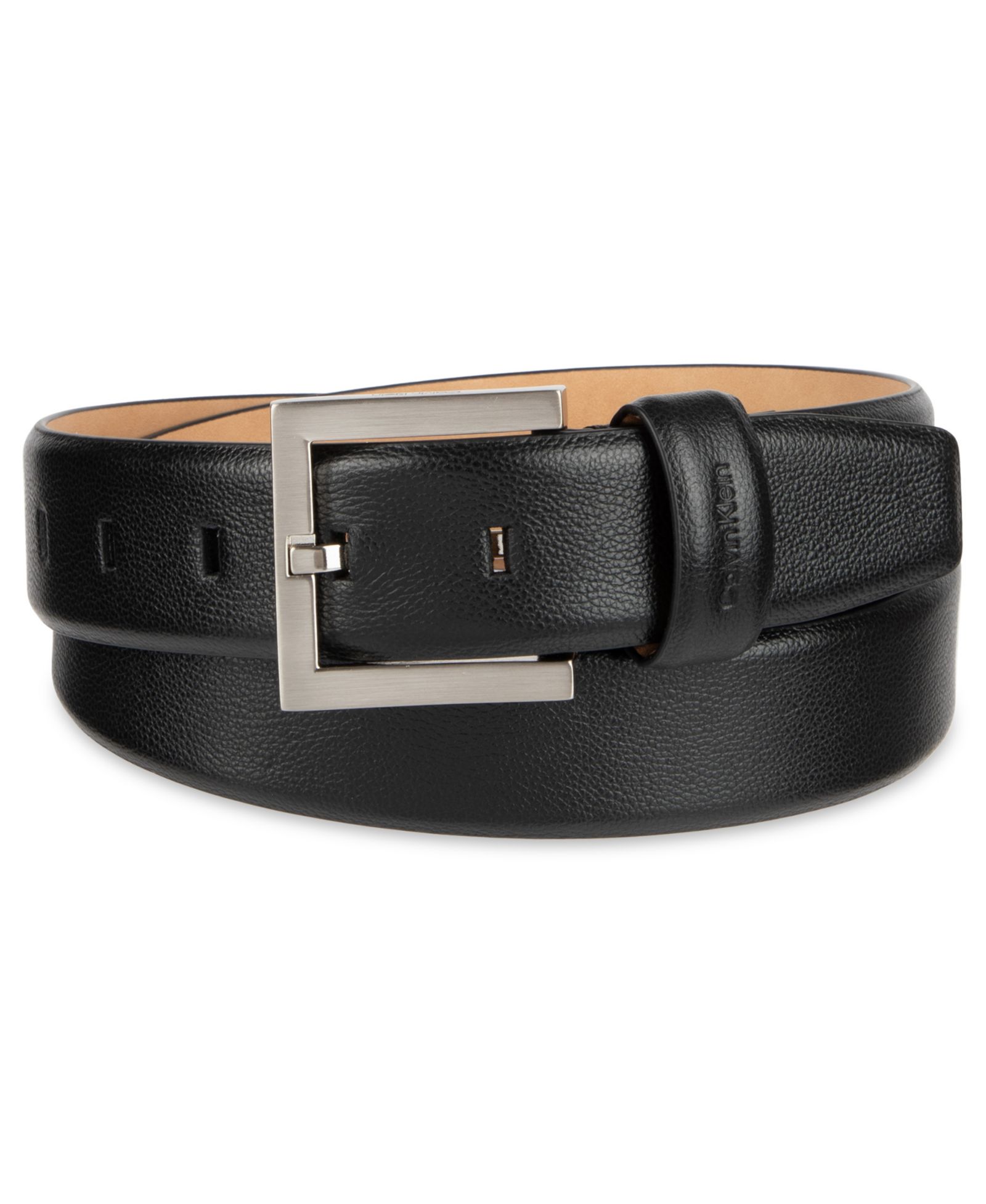 35MM Calvin Klein FE Harness Buckle Embossed Belt