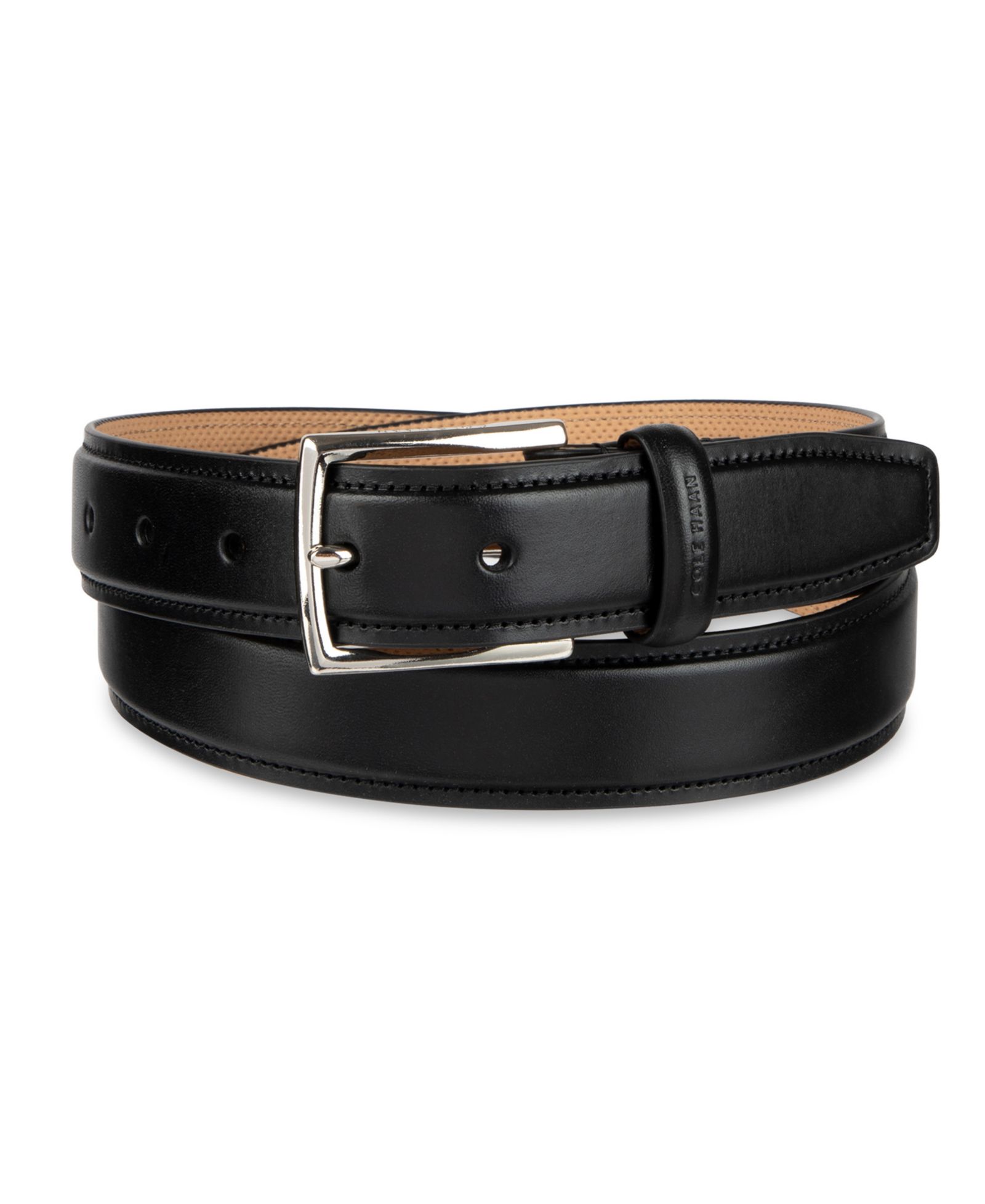 Cole Haan Мужской классический кожаный ремень Burnished Edge