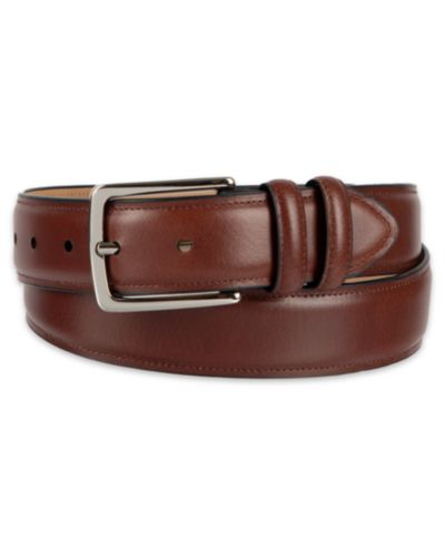 Мужской кожаный ремень Club Room Luxury Drop Edge Stitched