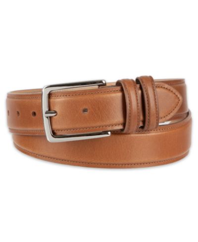 Мужской кожаный ремень Club Room Luxury Drop Edge Stitched