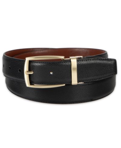 Мужской кожаный ремень Club Room 2-In-1 Reversible Pebbled Leather
