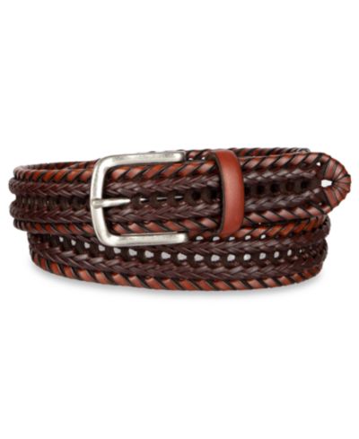 Мужской плетеный ремень Club Room Luxury Elevated Laced Braided Belt