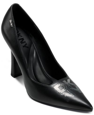 DKNY Women's Cinthia Sequin Logo Heel Pumps