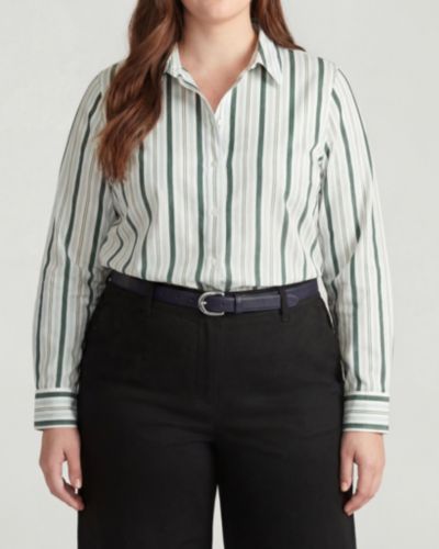 Forest green multi stripe
