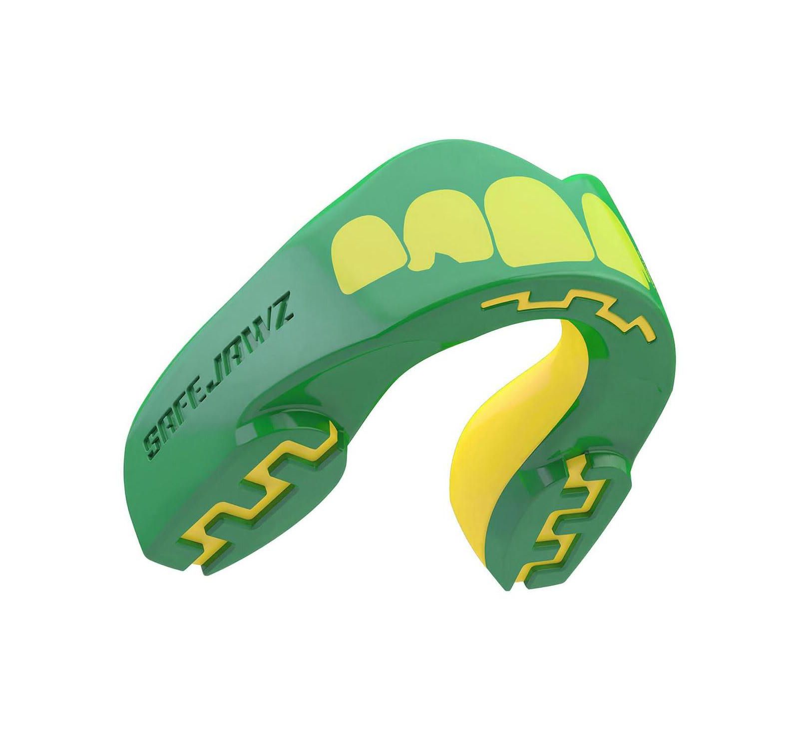 SafeJawz EXTRO Dual Layer Premium Mouth Guard with Case for Basketball, Lacrosse, Football, MMA, Hockey, Wrestling