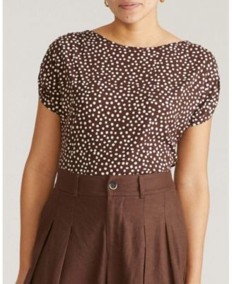 Universal Standard Plus Size Divine Jersey Gathered Tee