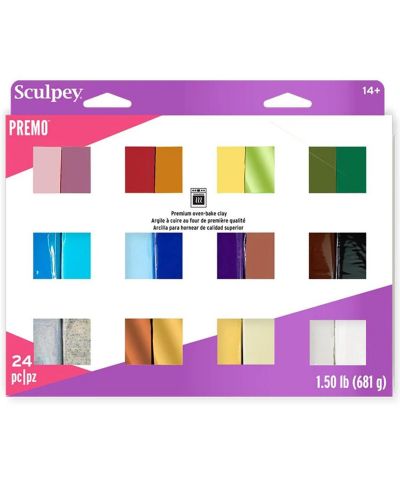 Набор образцов Sculptpey Premo: Multipack Sampler Pack - (24) 1oz Packs