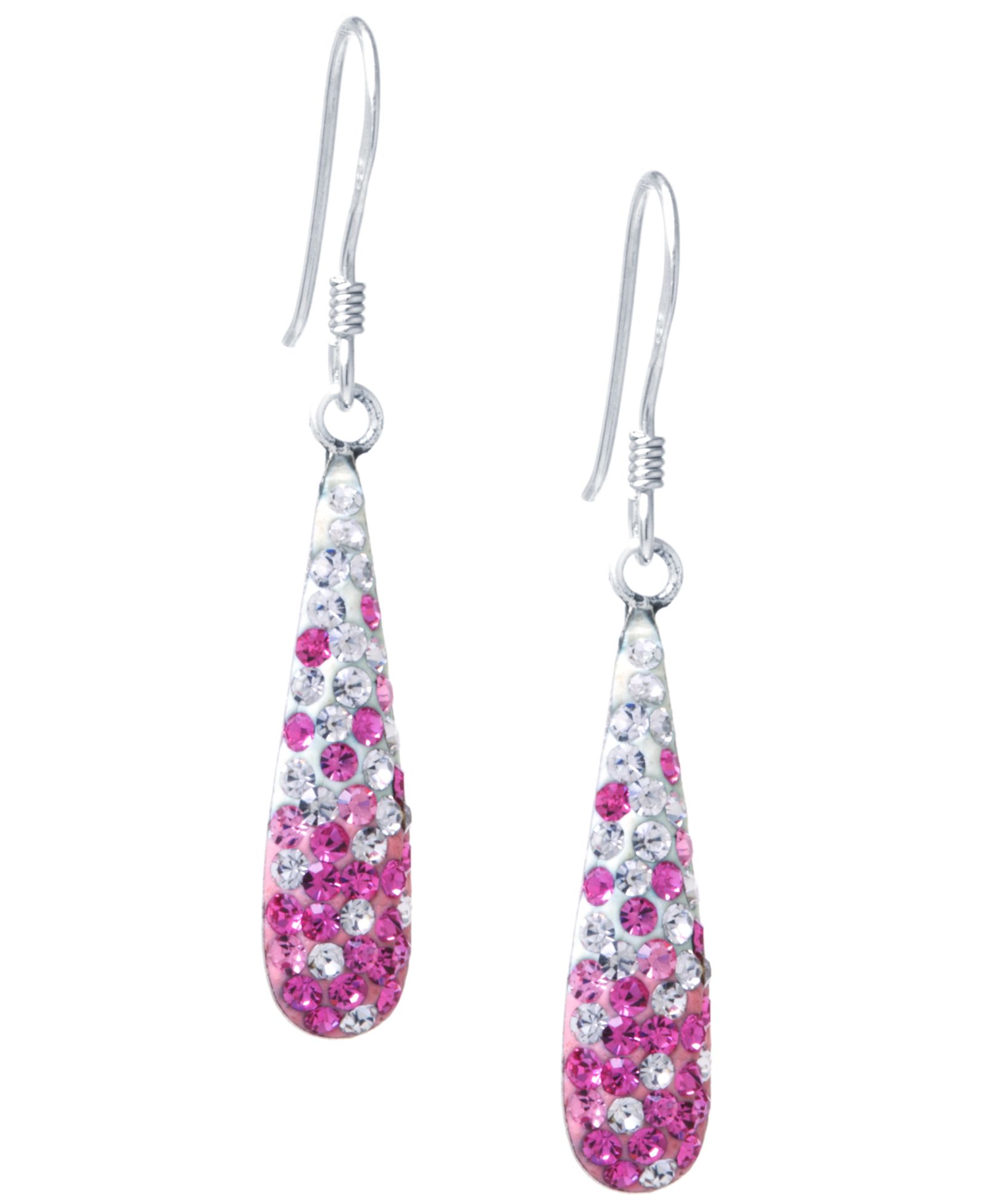 Серьги-подвески Crystal Pavé Tear-Shape из стерлингового серебра