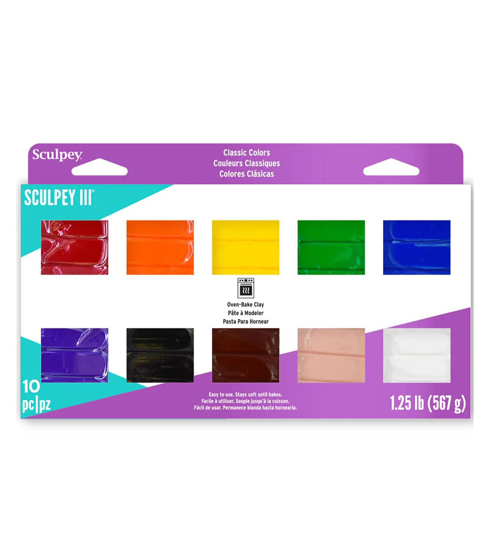 Sculpey III Polymer Clay: Classics - (10) 1oz Packs