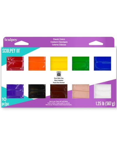 Sculpey III Polymer Clay: Classics - (10) 1oz Packs