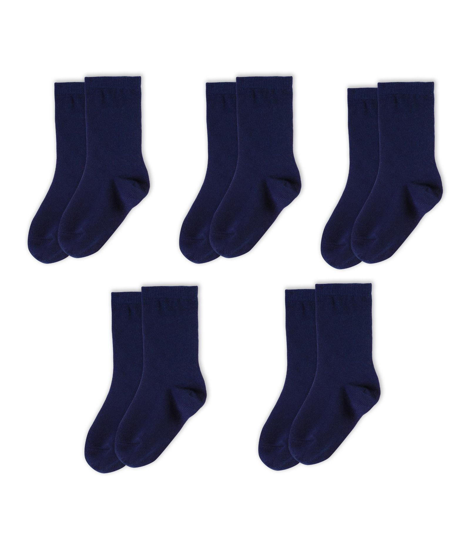 Mightly Kids Organic Cotton Crew Socks 5-pack